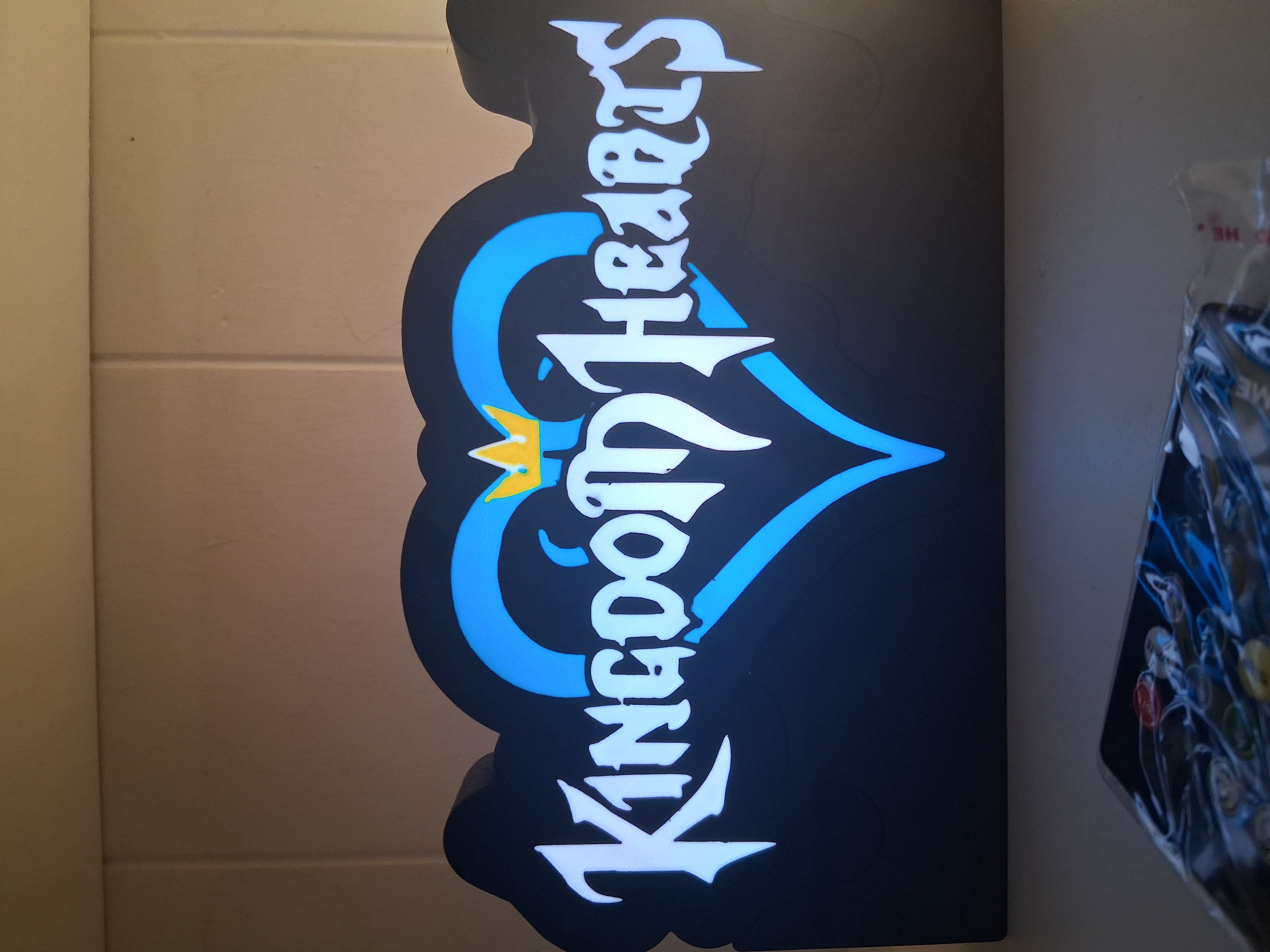 Kingdom Hearts LED light box – custom 3D printed – Lit Layer Creations